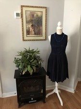 Xhilaration Lace Dress M Sleeveless Lined Keyhole Back Two Button Zipper Side