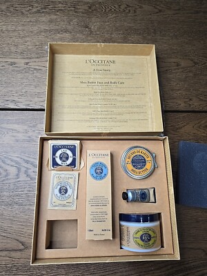 L'Occitane En Provence Pure Shea Butter Set Kit New Soap Hand Body Cream 
