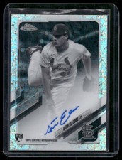 SETH ELLEDGE 2021 TOPPS CHROME BLACK & WHITE REFRACTOR AUTO AUTOGRAPH RA-SEL