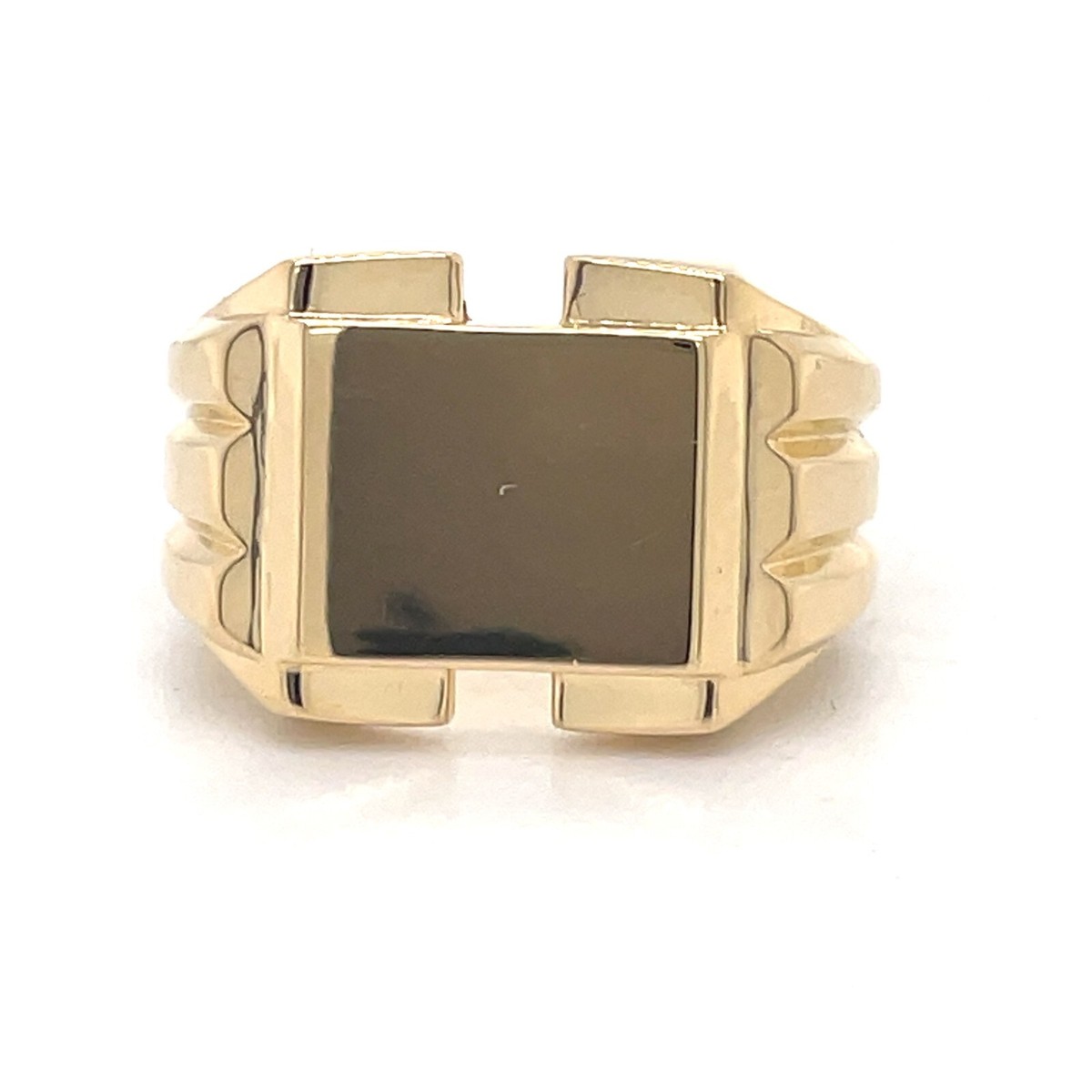 18k Gold Signet Vintage Style Ring, Unisex ring, men jewelry