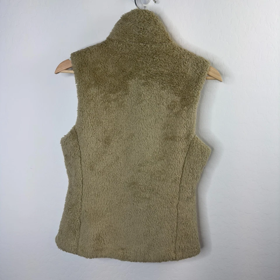 Chaleco polar Patagonia Los Gatos beige para mujer talla M cremallera completa tostado Sherpa Foto 2 de 4