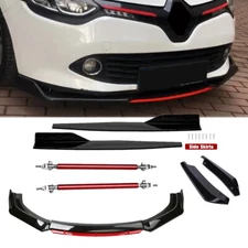 Front Bumper Lip Spoiler Splitter Rear Lip Side Skirt For Renault Clio MK2