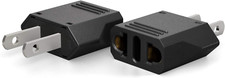 2 Adaptador De Corriente Europeo a Americano USA Convertidor EU to US 110V-220V