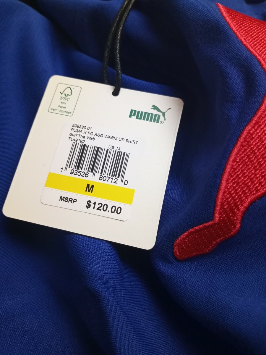 PUMA x FASHION GEEK All Star Game Men's Button Down T Shirt sz
