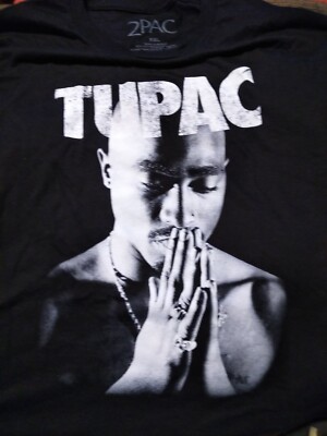 Tupac Shakur Men's Official Licensed 2Pac Prayer Graphic Hip Hop