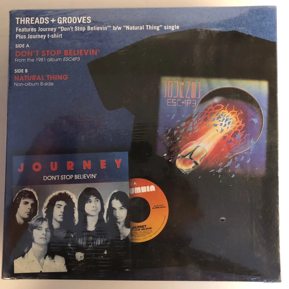 Journey / Don't Stop Believin' / Columbia 7" 45 w/ PS with T-Shirt / Mint! - image 4 of 4