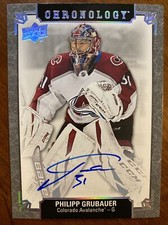 19-20 UD Chronology Hockey Auto FH-CO-PG Philipp Graubauer