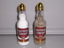 SO.COMFORT 100 Whiskey Recycled 50ml Bottle Salt and Pepper Shaker Set * 4.5"