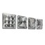 thumbnail 7 - Silver Wall Art Unique Wall Sculpture Set EASY TO HANG Modern Art By Jon Allen