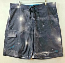 OP Ocean Pacific Blue Solar System Swim Board Shorts Mens 38 Waist