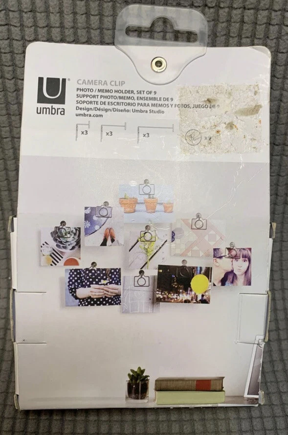 Umbra Camera Clip Set Of 9 Photo/Memo Holders - Image 2 of 2