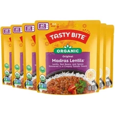 Tasty Bite Indian Entree Organic Madras Lentils 10 Ounce ~ Pack of 12 ~