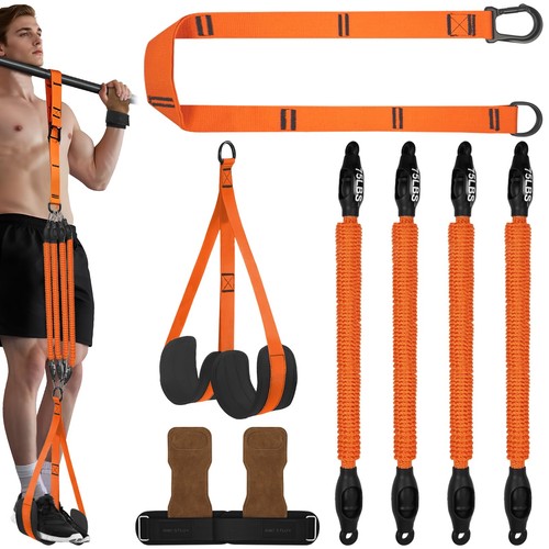 Adjustable Pull Up Assistance Bands 350lb Heavy Duty Resistance Foot Rest Straps - Picture 1 of 7