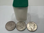 Lot Of 3 Silver Dollars 1921 Morgan 1922 1926S Peace 90% Silver Scrap AU Unc