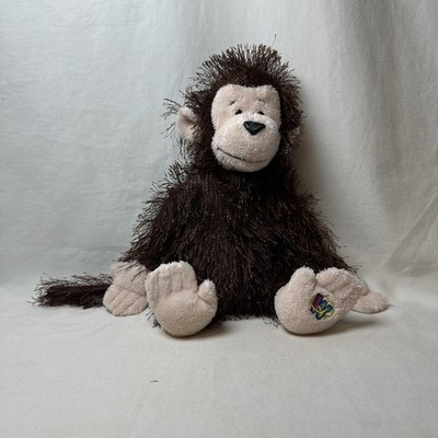 Webkinz MONKEY HM008 Eyelash Brown Plush Stuffed Animal Soft Shelf Sitter Decor