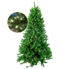 Garden Elements Artificial Pennsylvania Spruce Christmas Tree, 1200 Lights, 7.5'