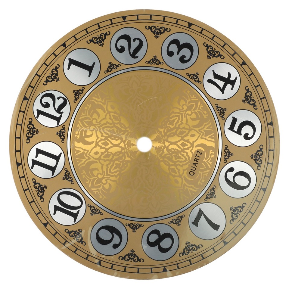 Quadrante Orologio Fai Da Te In Alluminio Oro 180mm: Kit Fattore Essenziale Con Numeri Chiari, DIY Watch Face