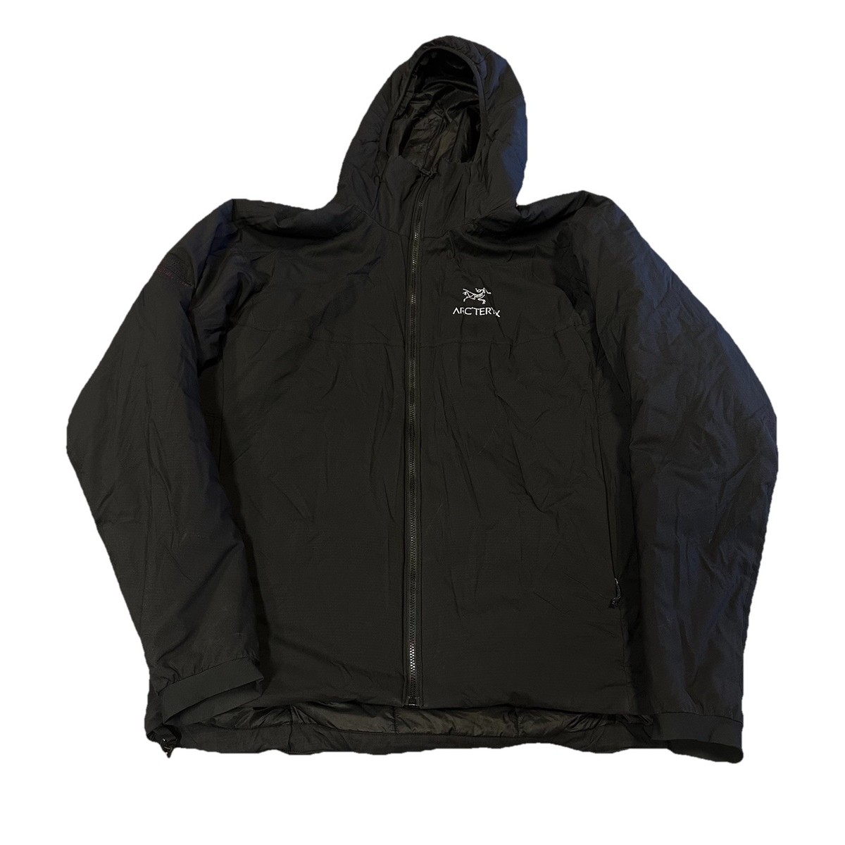 ARC'TERYX BLACK PUFFER JACKET FULL ZIP MEN'S SZ L 3M LOGO Y2K