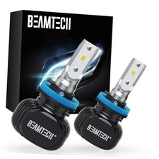 H11 Bulbs, S1 Series H8 H9 Fog lights, 300 Brighter 6500K White, 2 H11/H8/H9