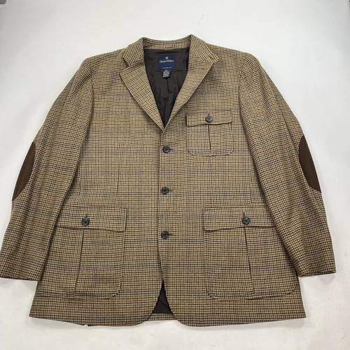 Brooks Brothers Robert Noble Gamekeeper Tweed Wool Jacket Blazer Coat Size XL - product listing photo