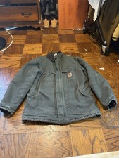 Carhartt C26 MOS Arctic Quilt Lined Duck Jacket Moss Green M