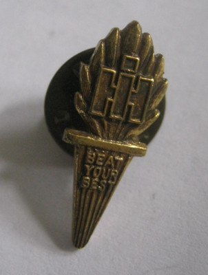International Harvester IH (1902-1985) 1964 Beat Your Best Torch 7/8'' Lapel Pin