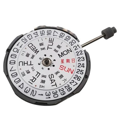 23.65mm Dual Calendar @3 Quartz Watch Movement With Battery For Miyota GM02 GM00