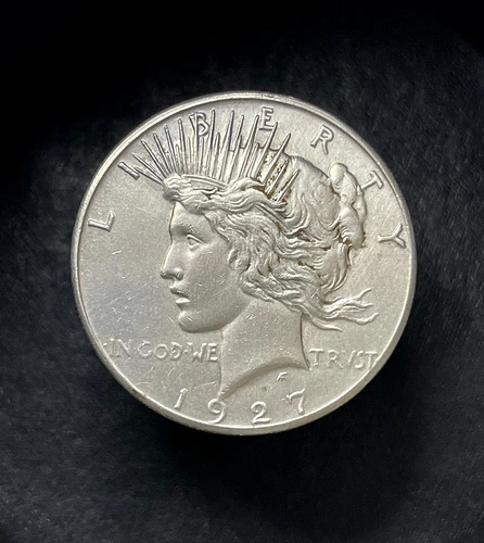 1927-S Peace Dollar Choice AU++/UNC Tougher Date San Francisco Issue