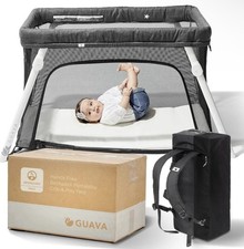 Guava Family Lotus Travel Crib With Carry Backpack