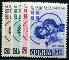 OCCUPATION WWII SERBIA 1942 62-65 ** MINT IMMACULATE SET (I1253