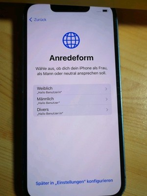 Apple iPhone 13 mini - 128GB - Blau (Ohne Simlock) Ohne VERTRAG