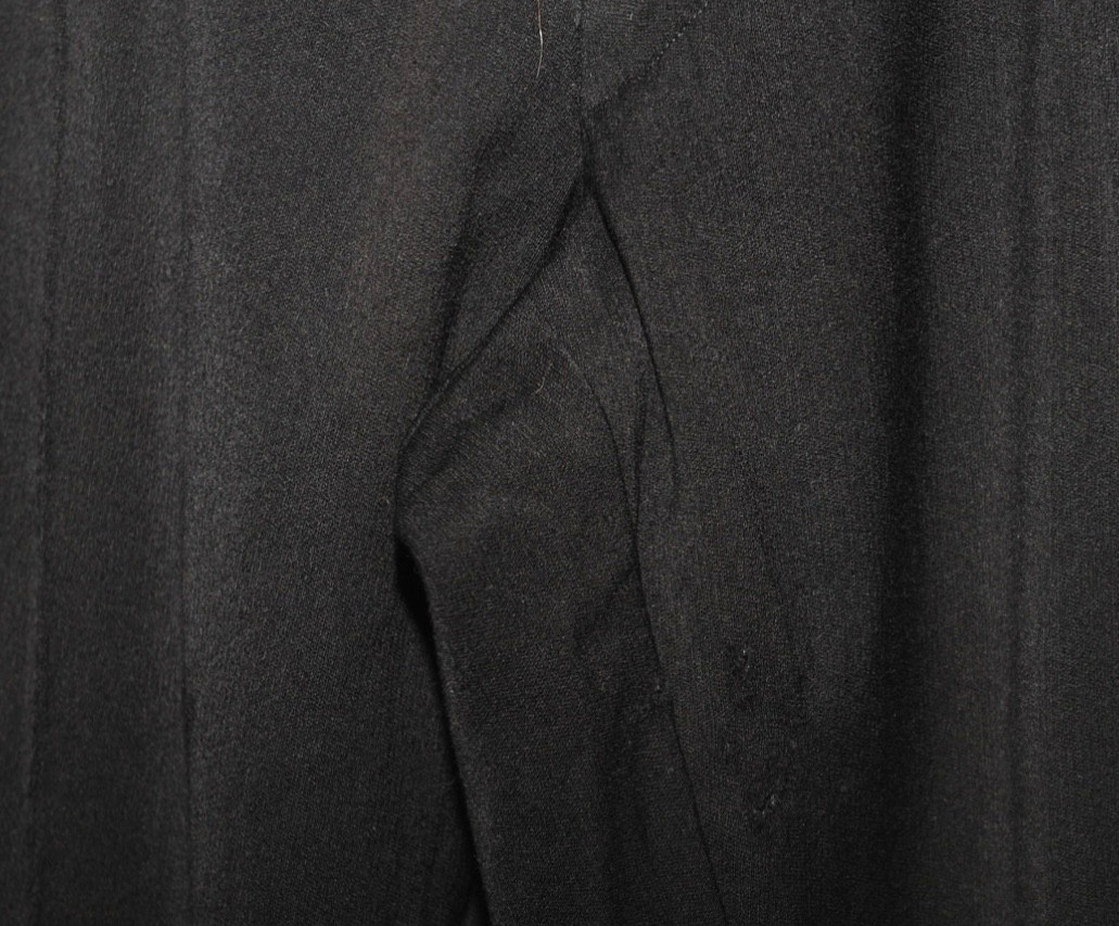 VINTAGE WOMEN'S GIANNI VERSACE UPDATE WOOL BLACK RIDING TROUSERS W 30'' L31'' 12 thumbnail 5