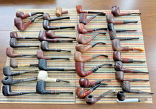 Vintage Lot of 38+ Estate Tobacco Smoking Pipes Alpha Rex Ries Weber Fischer
