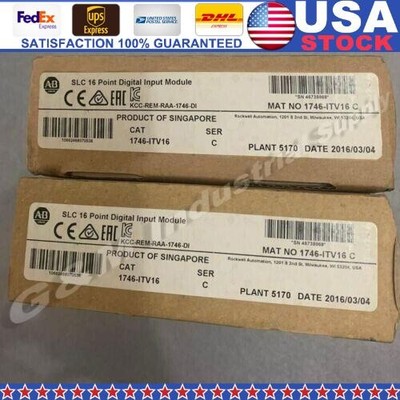 New Factory Sealed AB 1746-ITV16 SER C SLC 16 POINT DIGITAL INPUT MODULE