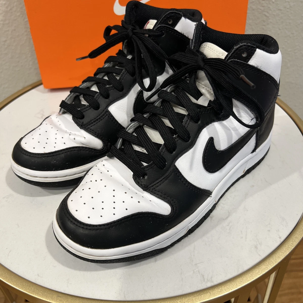 Nike Dunk High Black W for sale | eBay