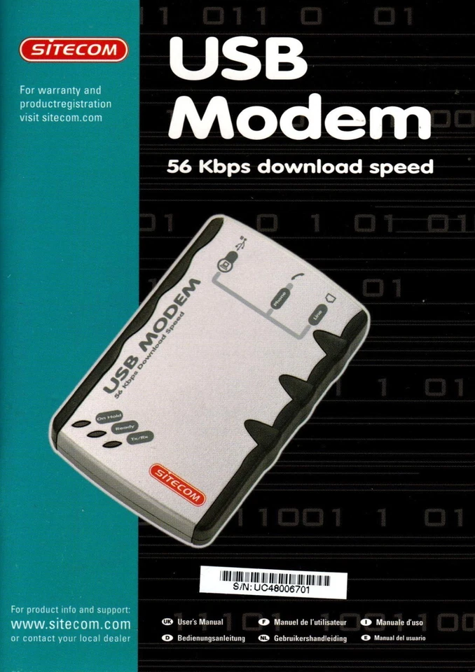 Sitecom USB Modem 56 Kbps Download Speed, Model DC-009 - Bild 3 von 4