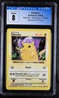 Pikachu 58/102 - Pokémon Base Set Shadowless Japanese CD Promo CGC 8 NM/Mint