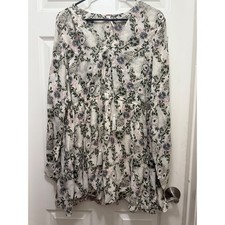 Free People Women Stealing Fire Mini Dress- Size L