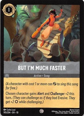 But I'm Much Faster 195/204 Whispers in the Well Disney Lorcana