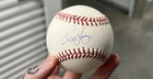 Evan Longoria Autographed MLB Baseball Double Authenticated Steiner Beckett