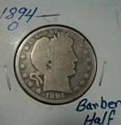 1894-O Silver Barber Half Dollar