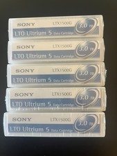 Sony LTO  5 Ultrium RW 3.0TB Data Tapes LTX1500G   5  Pack Sealed
