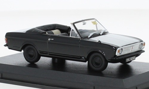 Oxford OXF43CCC004 - 1/43 / Ford Cortina MK II Crayford Convertible, Schwarz/Sil-image