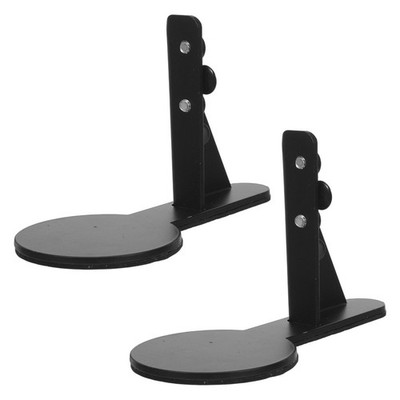  2 Pcs Tabletop Pegboard Supplies Desk Fixing Bracket Iron Shelf Brackets