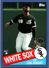 2020 Topps Update #85TB-14 Luis Robert 1985 Topps Baseball 35th Anniversary Blue