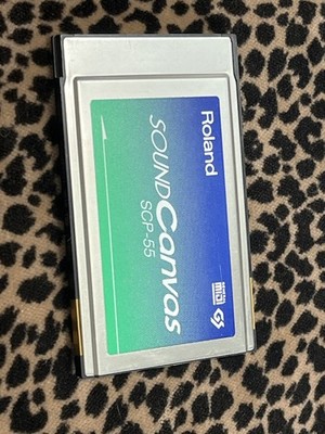 Vintage 1990s ROLAND SCP-55 SOUND CANVAS PC PCMCIA Card w/ Cables