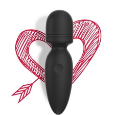 Mini Wand Massager with 10 Vibration Modes, Whisper Quiet, Cordless Waterproo...