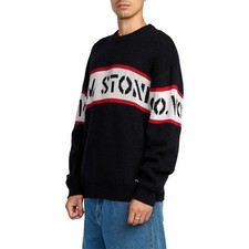 Pull Homme Volcom Noir – Taille L, Sweat Molletonné, Logo, Occasion Très Bon état