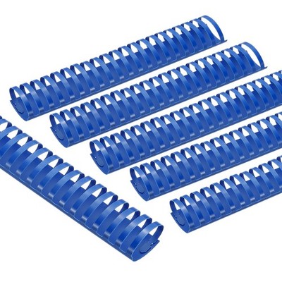 50 Pcs 51mm (2'') Plastic Binding Combs 450 Sheet Capacity 21 Rings, Blue