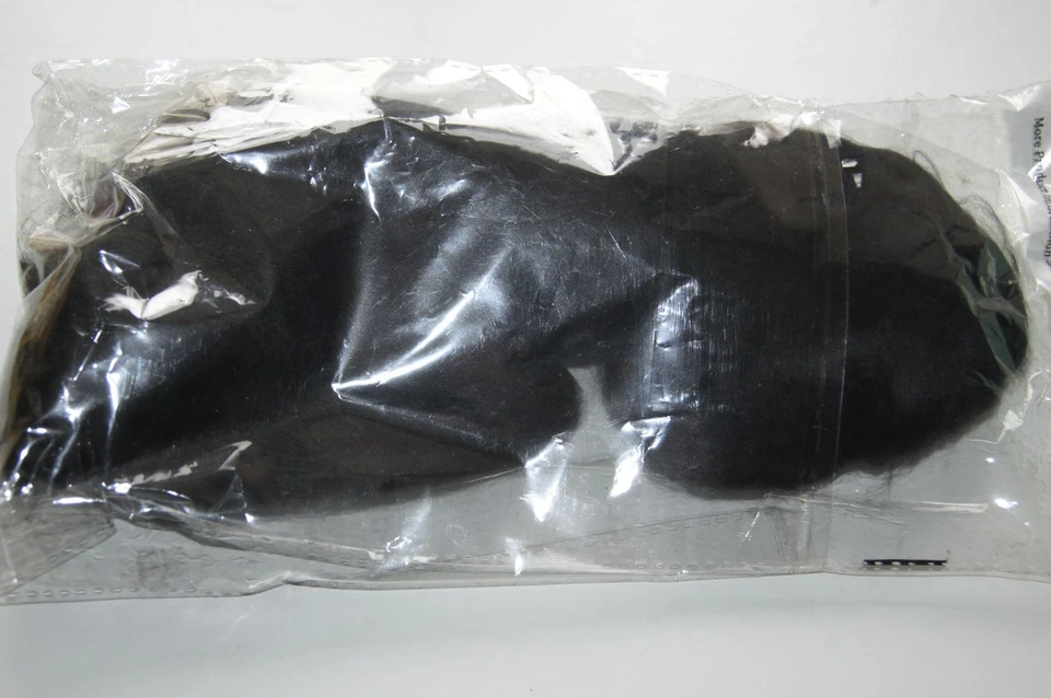 Fibre de nylon pour filage, feutrage et fabrication de poupées couleur noire - Photo 1/2